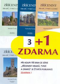 obálka Zříceniny hradů, tvrzí a zámků – Z,St,V,+Sev, 3+1