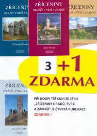 obálka Zříceniny hradů, tvrzí a zámků – Z,J,V,+Sev, 3+1