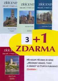 obálka Zříceniny hradů, tvrzí a zámků – St,V,Sev,+J, 3+1